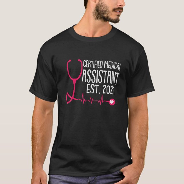 Camiseta Registro CMA do Assistente Médico Certificado Est  (Frente)