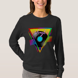Camiseta Registro Colorido do Rainbow Vinyl Music