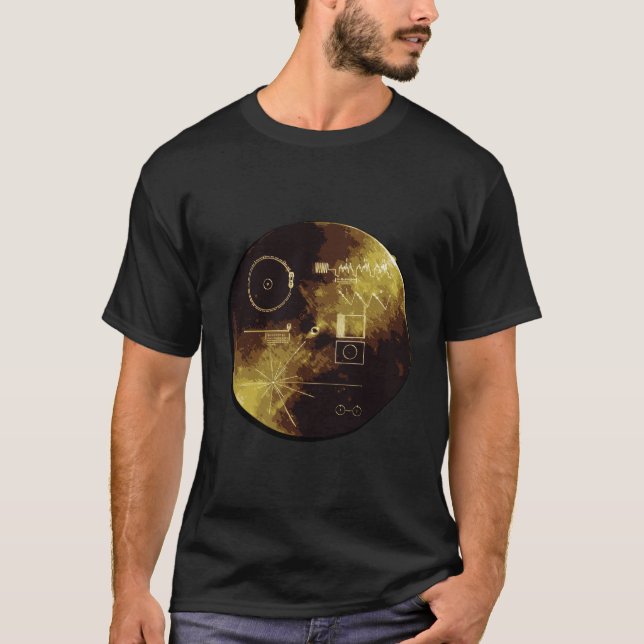 Camiseta Registro De Ouro De Carl Sagan (Frente)