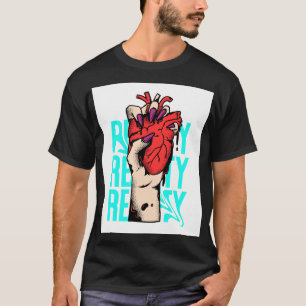 Camiseta Registro de T-shirt do coração quebrado