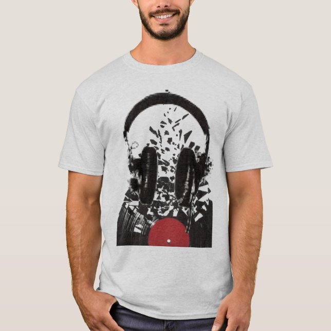 Camiseta registro de telefone ouvido (Frente)