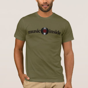 Camiseta registro de vinil de LP da música
