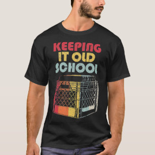 Camiseta Registro De Vinilo Retro Mantendo A Antiga Escola
