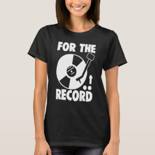 Camiseta Registro Fonográfico De Vinilo Para Registro