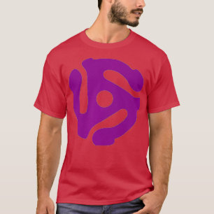Camiseta Registro giratório do adaptador DJ 45 RPM e vinil