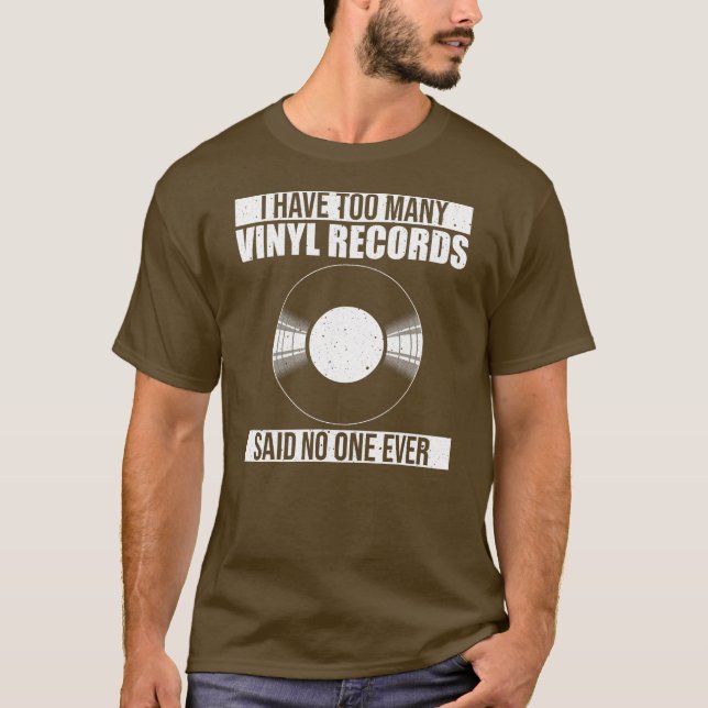 Camiseta Registro legal De Vinilo Para Homens Registro LP (Frente)