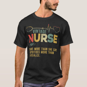 Camiseta Registro Médico do Hospital de Definição de Enferm