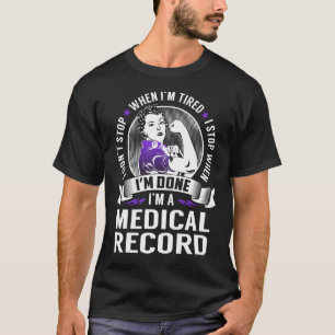 Camiseta Registro Médico Parar quando eu terminar