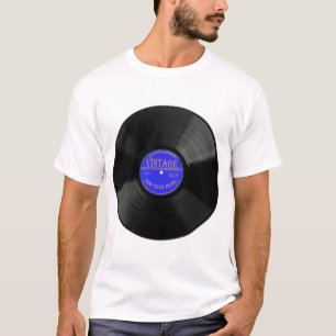 Camiseta Registro Personalizado de Vinilo Unisex T-Shirt