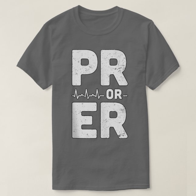 Camiseta Registro Pessoal de Pulsação de Emergência ou RP (Frente do Design)