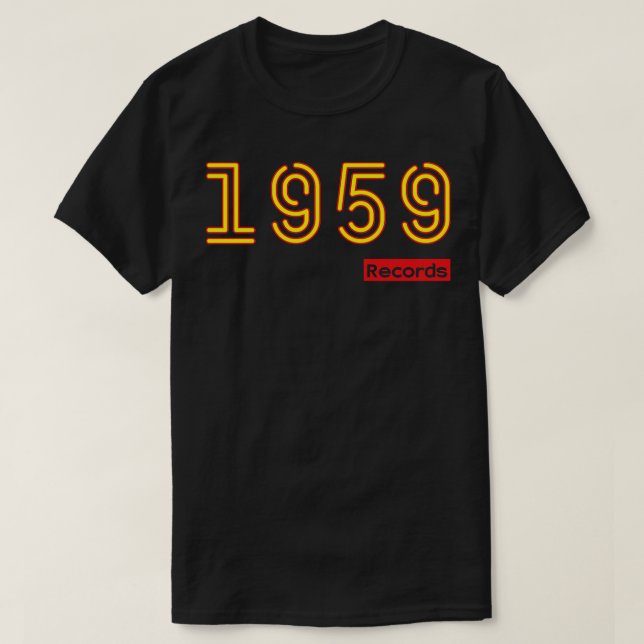 Camiseta Registros de 1959 (Frente do Design)