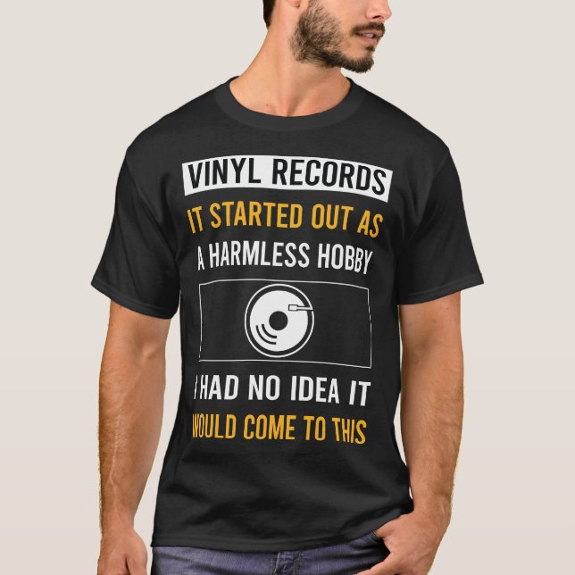 Camiseta Registros de Vinil Hobby Inerentes (Frente)