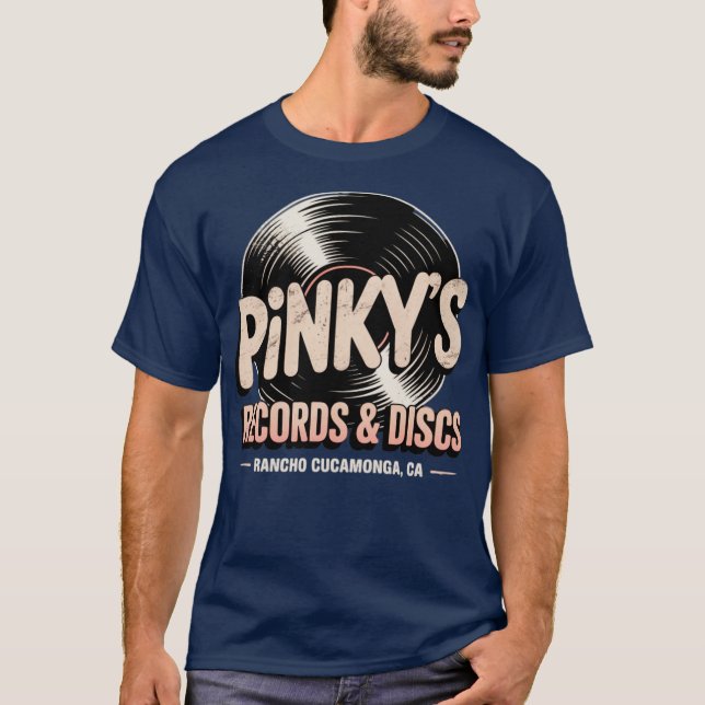 Camiseta Registros e discos do Pinky (Frente)