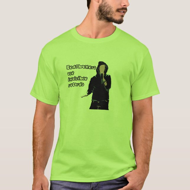 Camiseta Registros invisíveis do uso de Beatboxers (Frente)