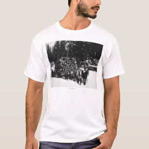 Camiseta Registros que estão sendo transportados em um