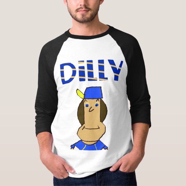 Camiseta Reglan Capa 3/4 de Dilly Men (Frente)