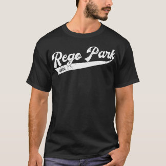 Camiseta Rego Park Queens NYC Typographic Distressed Design
