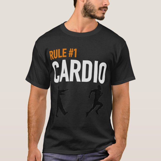 Camiseta REGRA 1 CARDIO garoto retrô (Frente)