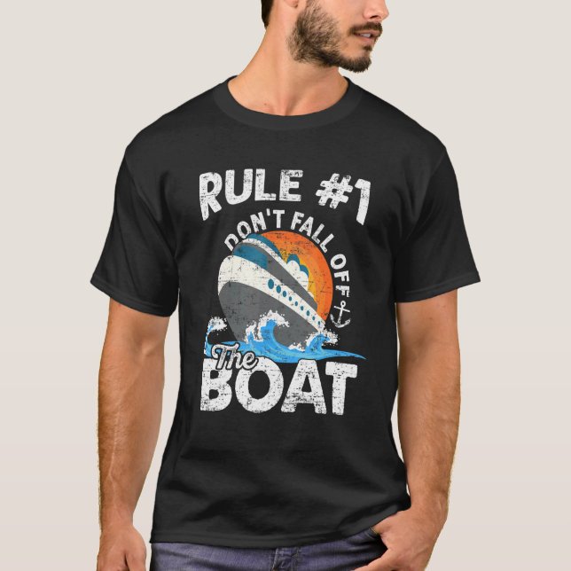 Camiseta Regra 1 Não Caiam do Cruzeiro do Barco (Frente)