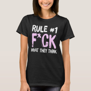 Camiseta Regra 1 Voem O Que Pensam Roupa