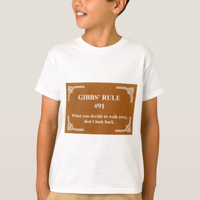 Camiseta regra 91 de Gibbs (Frente)