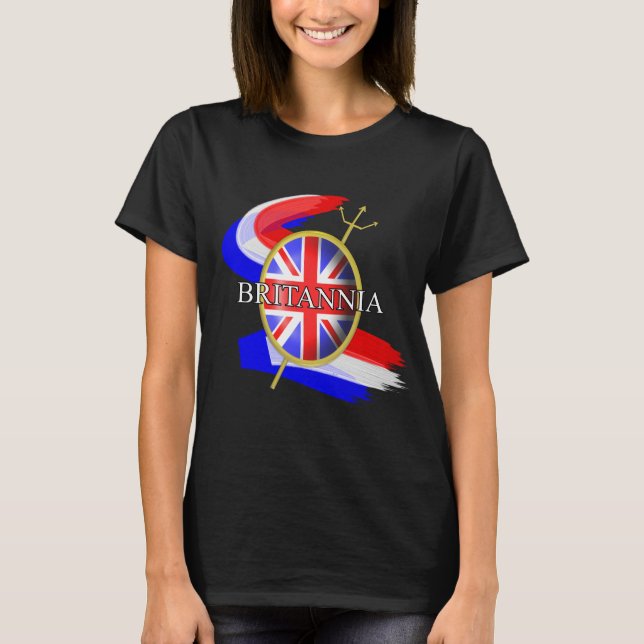Camiseta Regra Britannia Union Jack British Themed Graphic (Frente)