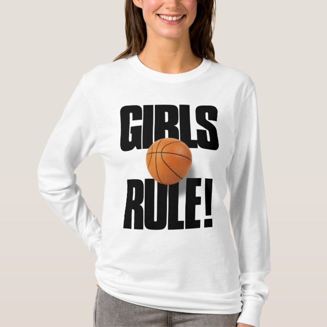 Camiseta REGRA DAS MENINAS! Basquetebol (Frente)