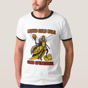 Camiseta Regra de Combate Líquido Dourado Operacional