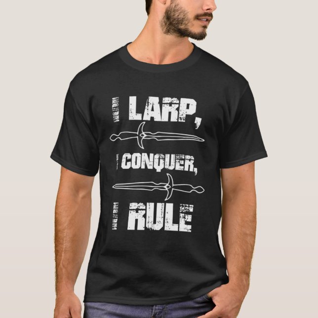 Camiseta Regra de Conquista LARP de Eventos de Larping (Frente)