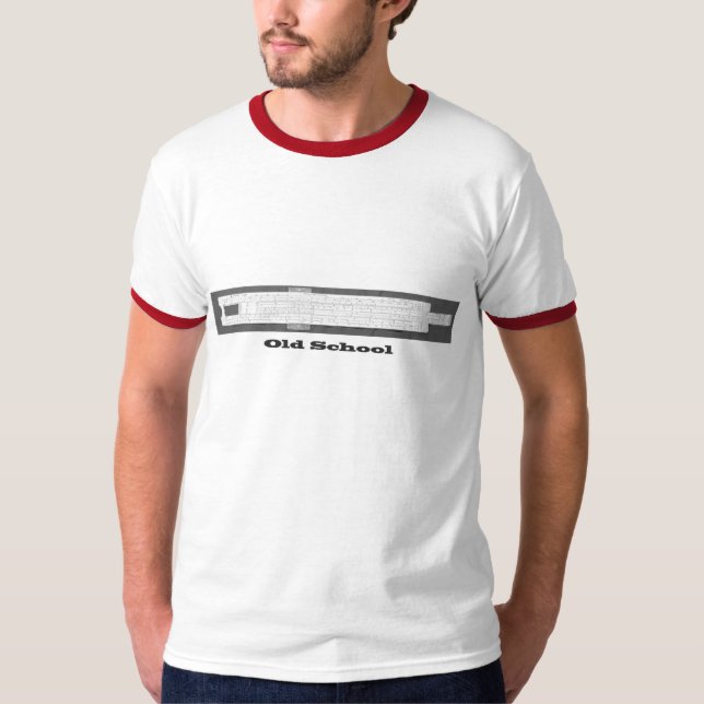 Camiseta Regra de corrediça da velha escola (Frente)