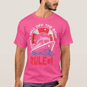 Camiseta Regra de Cruzeiro Número Regra 1 Não Caia do Barco