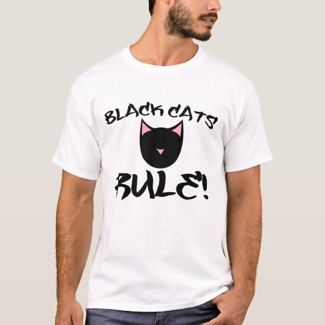 Camiseta REGRA DE Gatos Pretos (Frente)