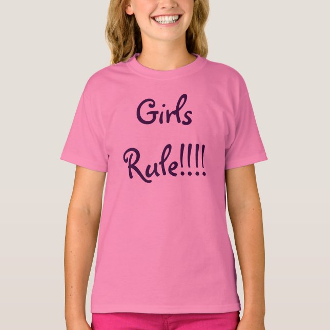 Camiseta Regra de Meninas!!! (Frente)