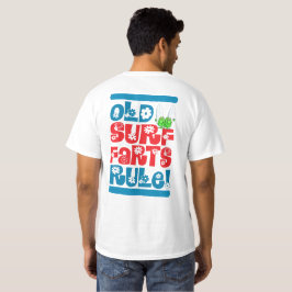 Camiseta regra de peidos de surf antigos (traseira)