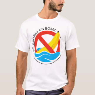 Camiseta Regra De Pesca N.O De Bananas No Conselho