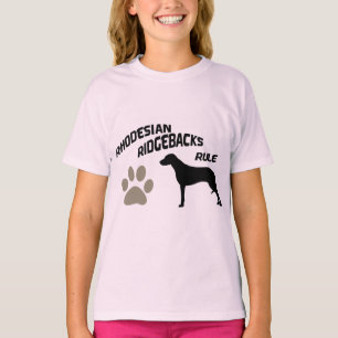 Camiseta Regra de Rhodesian Ridgebacks