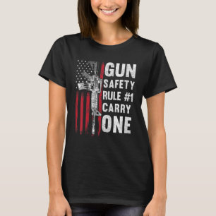Camiseta Regra de Segurança das Armas 1 Emenda Pro segundo