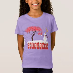 Camiseta Regra do Boneco de Neve Boneco de Neve Olhando par
