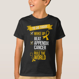 Camiseta Regra do Cancer do Apêndice de Batimentos para aco