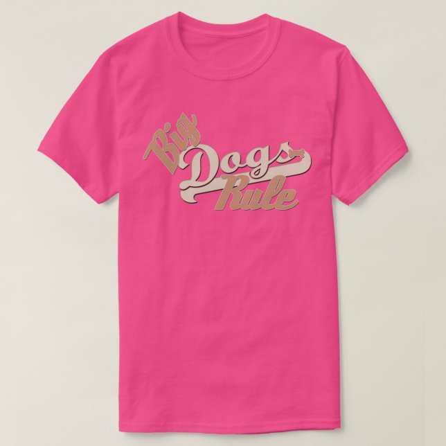 Camiseta Regra dos Cães Grandes  (Frente do Design)