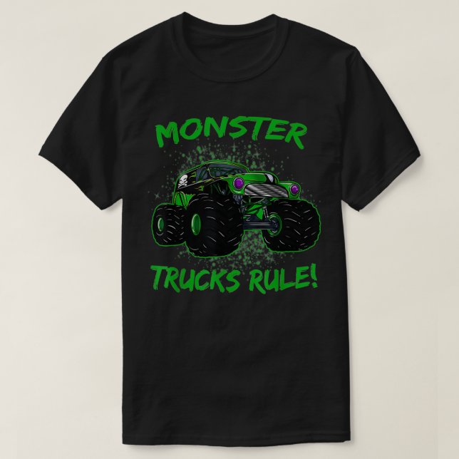 Camiseta Regra dos Caminhões Monstros (Frente do Design)