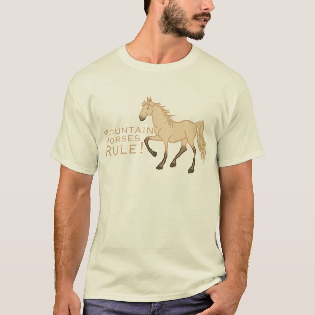 Camiseta Regra dos Cavalos de Montanha (Frente)