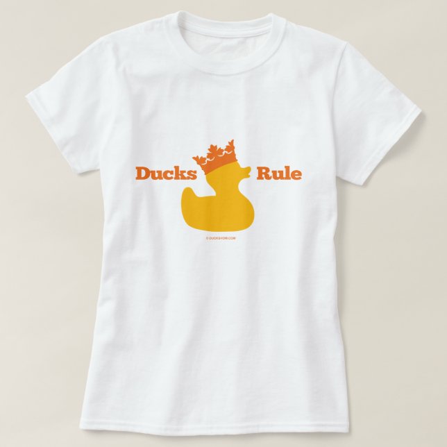 Camiseta Regra dos patos (Girlie) (Frente do Design)