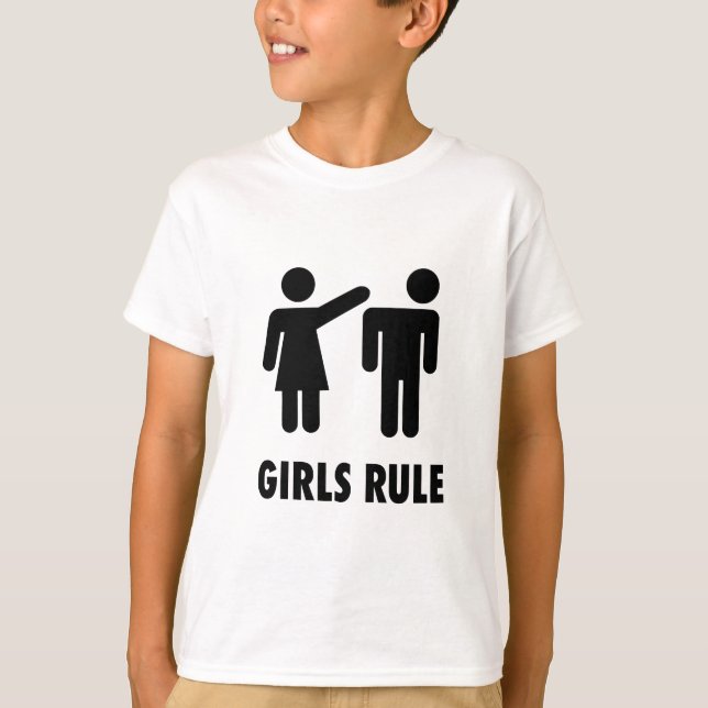 Camiseta Regra Engraçada das Meninas (Frente)