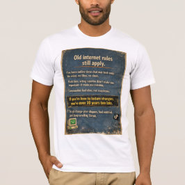 Camiseta Regras Antigas da Internet Ainda Valem – Sarcasmo