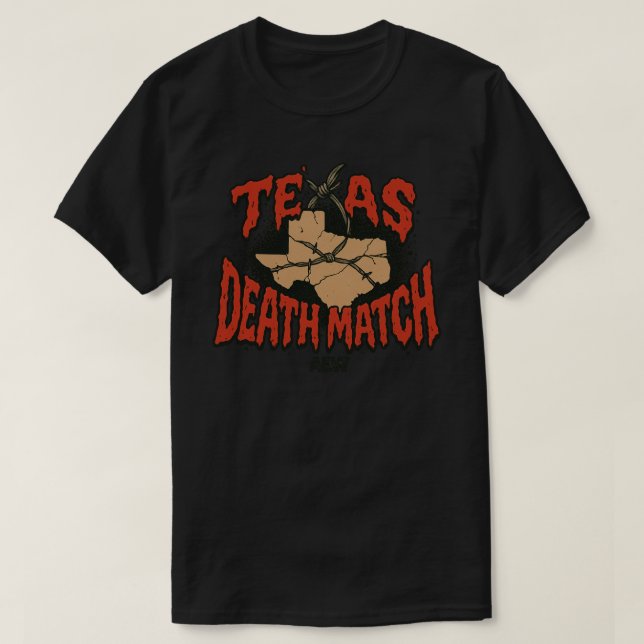 Camiseta Regras da AEW All In Texas Death Match  (Frente do Design)