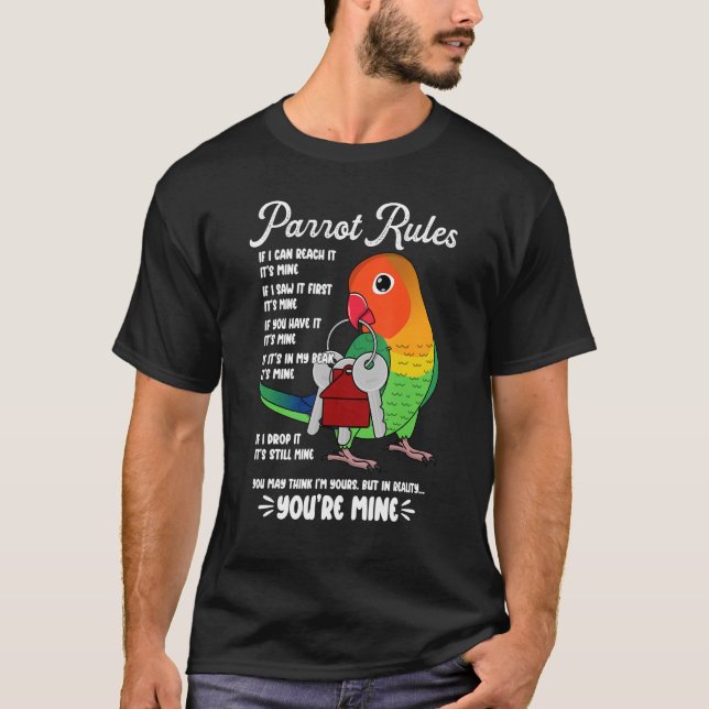 Camiseta Regras da Casa de Papagaio É Mim I Fischers Lovebi (Frente)