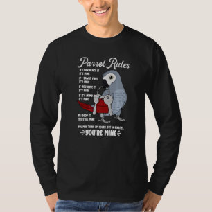 Camiseta Regras da Casa de Papagaios É Minha Eu Papagaio Ci