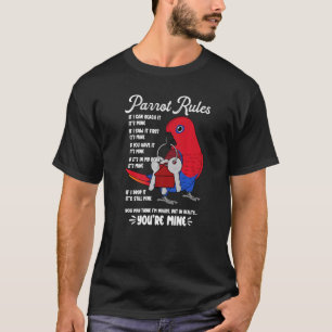 Camiseta Regras da Casa de Papagaios É Minha I Eclectus Fêm