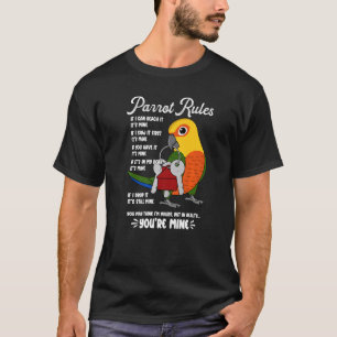 Camiseta Regras da Casa de Papagaios É Minha Jenday Conure